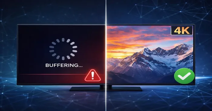 Résoudre coupures buffering IPTV