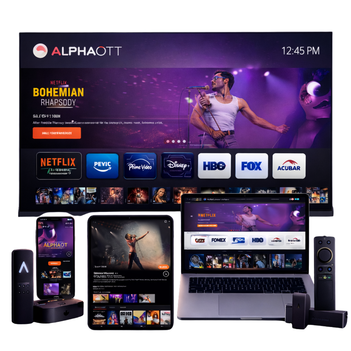 IPTV Smart HD - Globe avec drapeaux